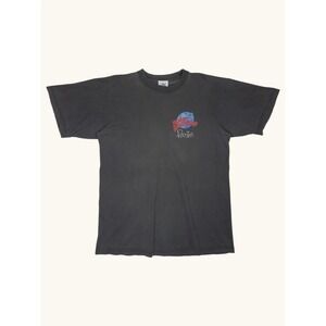 Vintage Planet Hollywood Paris Disneyland Paris T-Shirt Faded Black Small